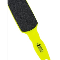 Mertz Тёрка педикюрная двусторонняя абразивная 100/180 грит / 426, неоновый желтый 6690