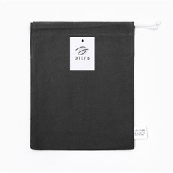 Мешочек текстильный Этель Home collection black27×34 см, 45% лён, 55% хлопок