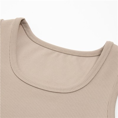 Топ спортивный женский MINAKU, бежевый, размер 44