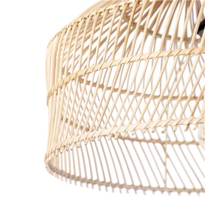 УЦЕНКА Светильник потолочный из ротанга «Франц» 1×120 Вт, Е27, 40×40×25 см