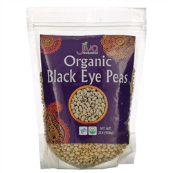 Jiva Organics, Organic Black Eye Peas, 2 lb (908 g)