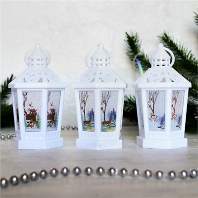 Фонарь светодиодный 14 см / VFR-108-A /уп 12/120/новогодний/белый