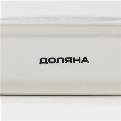 Салфетница Доляна «Гурман», 13.3×3.7×7.1 см, белая