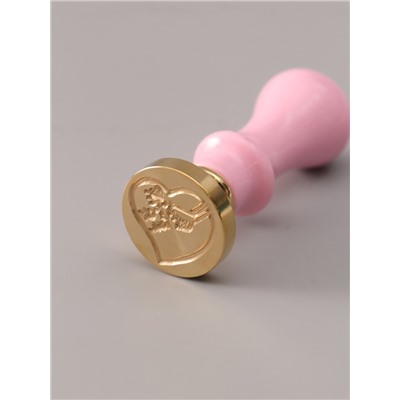 Подарочный набор для сургучной печати «Сердечко», печать, ручка, сургуч, 12.5×10×3.6 см