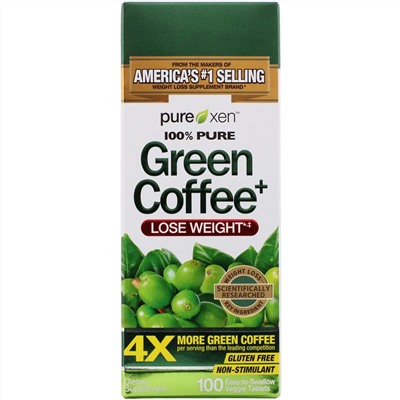 Purely Inspired, Green Coffee+, 100 Easy-to-Swallow Veggie Tablets