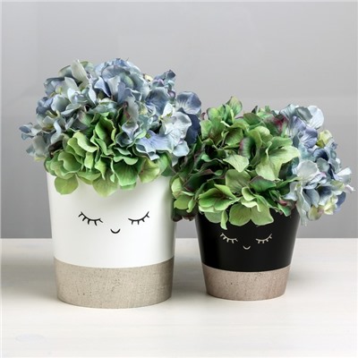 Набор кашпо для цветов 2 в 1 «Мордочки», 0.8 и 1.6 л, 11×12 и 14×14 см