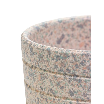 Горшок для цветов «Пряности», 800 мл, d=12 см, h=10.5 см, керамический, с поддоном, белый