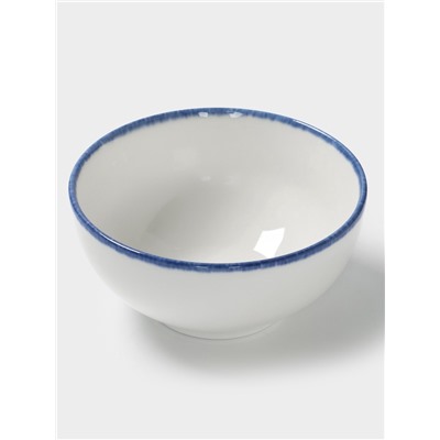 Салатник Magistro Blue Lagoon, 450 мл, 13×6.3 см, фарфор, белый