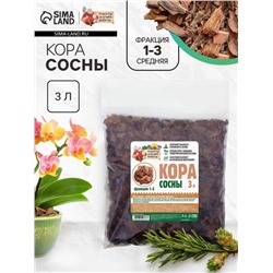 Кора сосны «Рецепты Дедушки Никиты», фр 1-3, 3 л