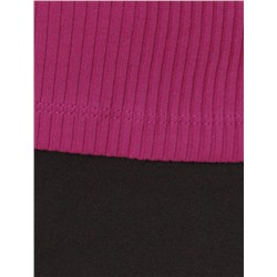 Джемпер из трикотажа в широкий рубчик