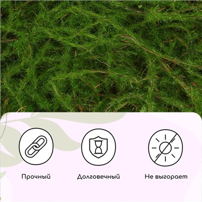 Декоративная панель, 90×40 см, «Мох», Greengo