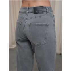 Актуальная коллекция CONTE CON-846 Джинсы mom в пепельном оттенке