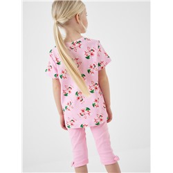 Комплект трикотажный для девочек: жакет, фуфайка (футболка), брюки (легинсы укороченные)