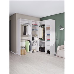 Стеллаж модульной гардеробной системы «Модус», 2090×600×420 мм, цвет белый