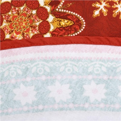 УЦЕНКА Скатерть Этель "Сказка в Новый Год" d=220 +/- 3см, хлопок 100%