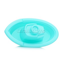 Набор №251: ведро среднее с наклейкой, совок №2, грабельки №2, формочки (заяц + лошадка), кораблик "