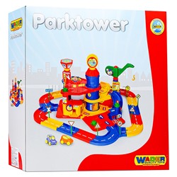 Паркинг 3-уровневый с дорогой и автомобилями (в коробке)