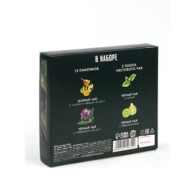 Чай подарочный «23 февраля», листовой 2 шт., пакетированный 12 шт.