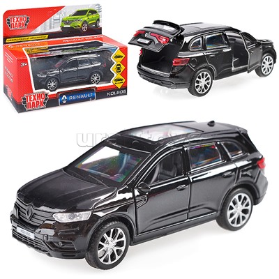 Машина металл Renault Koleos, 12см, (открыв. двери, черный) инерц, в коробке
