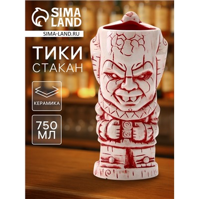 Стакан для коктейлей «Тики», 750 мл, огненный, керамика