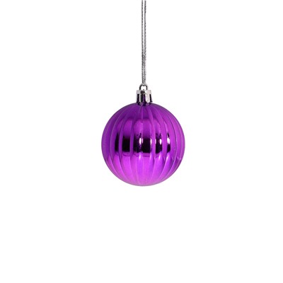 Ёлочные игрушки «Джина», шары новогодние, d=6 см, набор 8 шт., МИКС