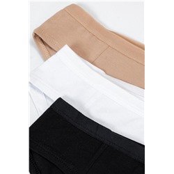 Трусы женские 412246-3 (Белый, бежевый, черный)