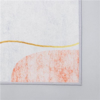 Коврики для дома Доляна «Образ», 2 шт., 40×120 см, 40×60 см, синие