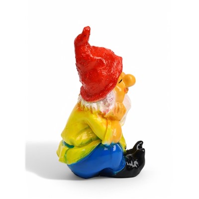 Садовая фигура из гипса «Гном спящий», 22×14×14 см