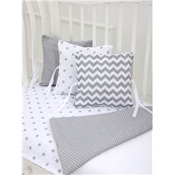Бортики в кровать - Серый
