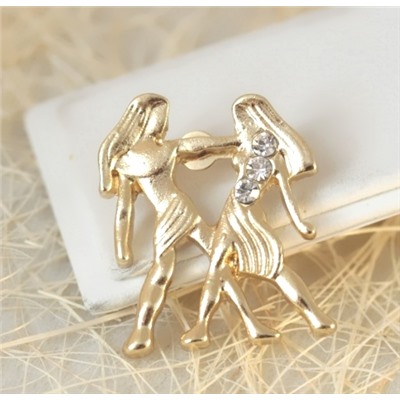 Брошь H01-7226 (близнецы)