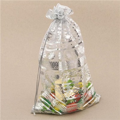 Мешочек подарочный органза «Волшебного Нового года», 20×30 см ± 1.5 см