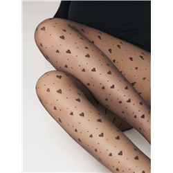 Фантазийные CONTE FEELING Колготки в сердечки и точки