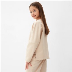 Свитшот детский MINAKU, бежевый, рост 158 см