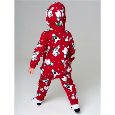 Пижама-комбинезон детская трикотажная для девочек