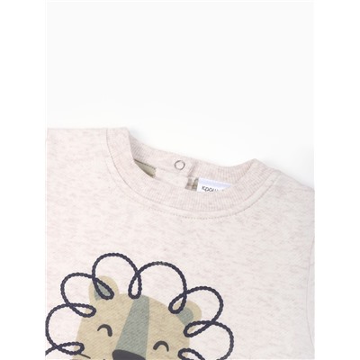 Костюм детский (свитшот, штанишки) «Крошка Я», размер 62-68 см, серый/зеленый