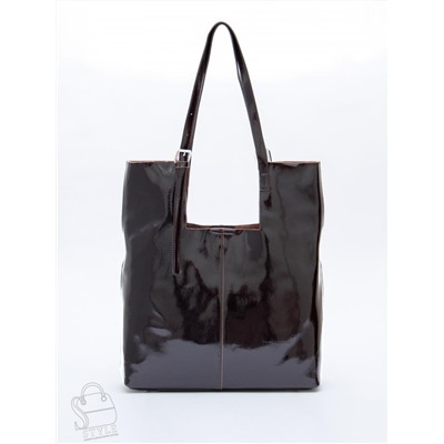 Сумка женская кожаная 5763P coffee Polina&Eiterou  в Новосибирске