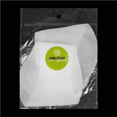 Супинаторы для обуви, амортизирующие, на манжете, силиконовые, 9×9 см, пара, прозрачные