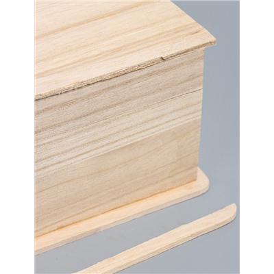 УЦЕНКА Шкатулка дерево под роспись «Книги» (набор 3 шт.) 9.5×16 см 7×20×13.5 см 9×24×17.5 см