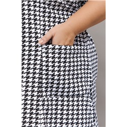 Халат домашний на молнии больших размеров Х-01 гусиная лапка