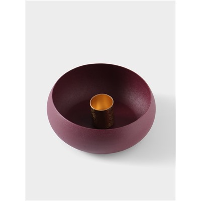 Подсвечник на 1 свечу на магнитах «Баклажан», 11×11×4 см