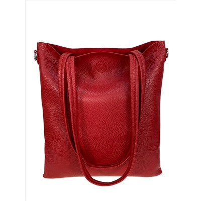 Женская сумка из искусственной кожи, цвет красный