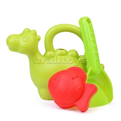 Песочный набор "Динозаврик" (лейка, лопатка, формочка) в сетке