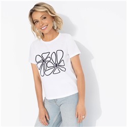 Футболка из эластичной ткани, Манерная принцесса (flower)