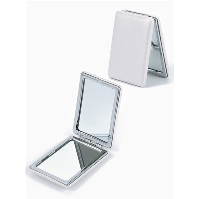 Зеркало складное «Блеск», 6.3×8.7×1.8 см, цвет серебристый