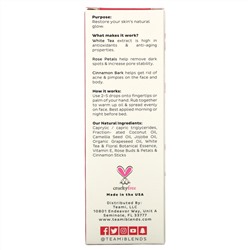 Teami, Glow, Tea Infused Facial Oil, Rose Cinnamon, 2 oz