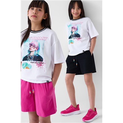 Шорты трикотажные для девочек, 2 шт в комплекте PLAYTODAY, 1240343