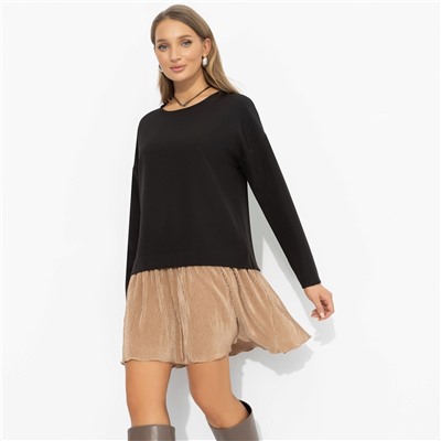 Платье с юбкой-гофре, Искушение красотой (стильная)