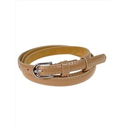 Ремень женский  из  лакированной натуральной кожи, цвет бежевый