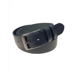 Ремень мужской из натуральной кожи, цвет черный