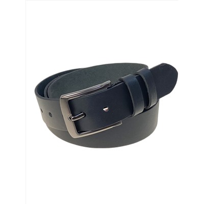 Ремень мужской из натуральной кожи, цвет черный